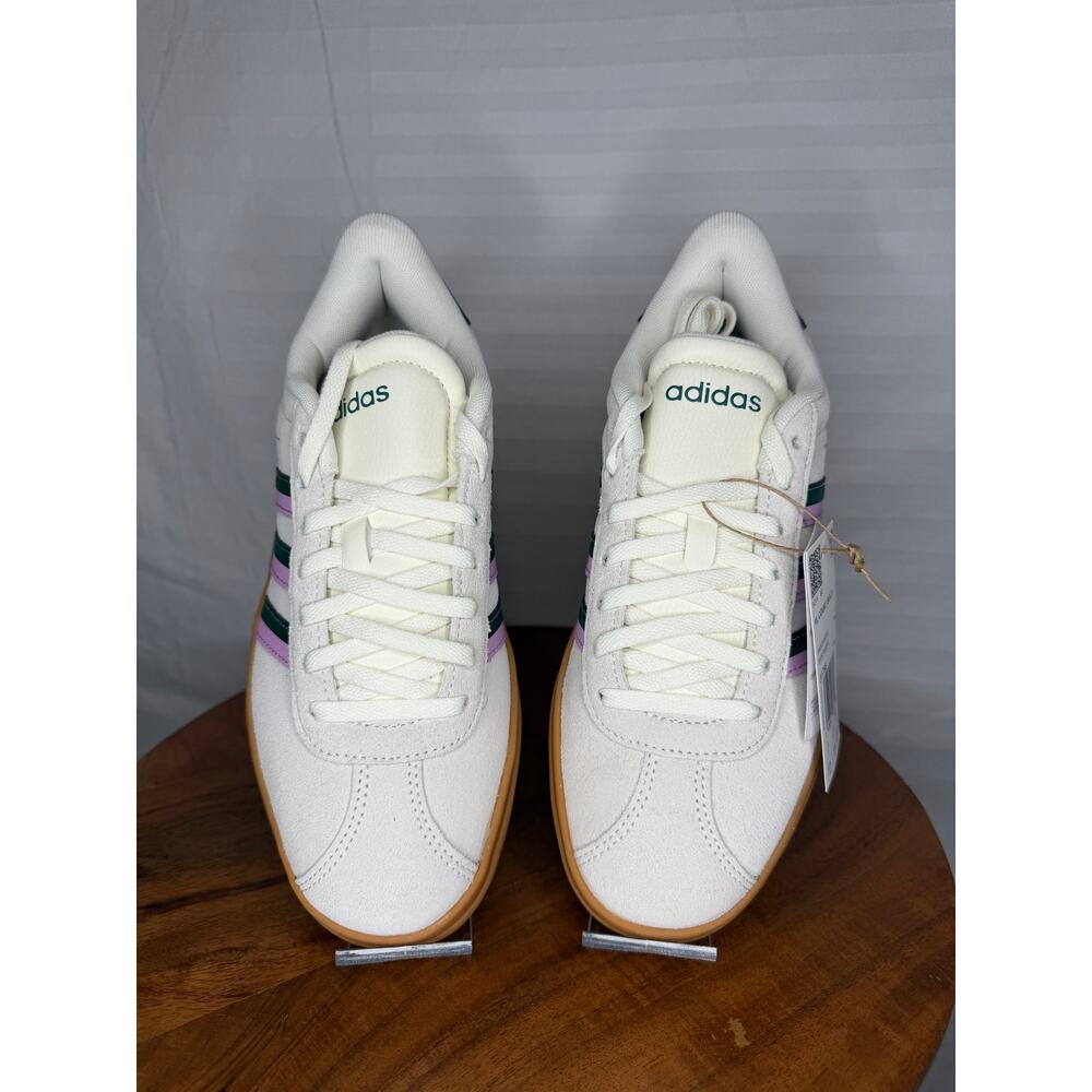 Adidas VL Court Bold Platform Sneakers White Pink Green Gum Women’s 6.5 NWT - Picture 2 of 16